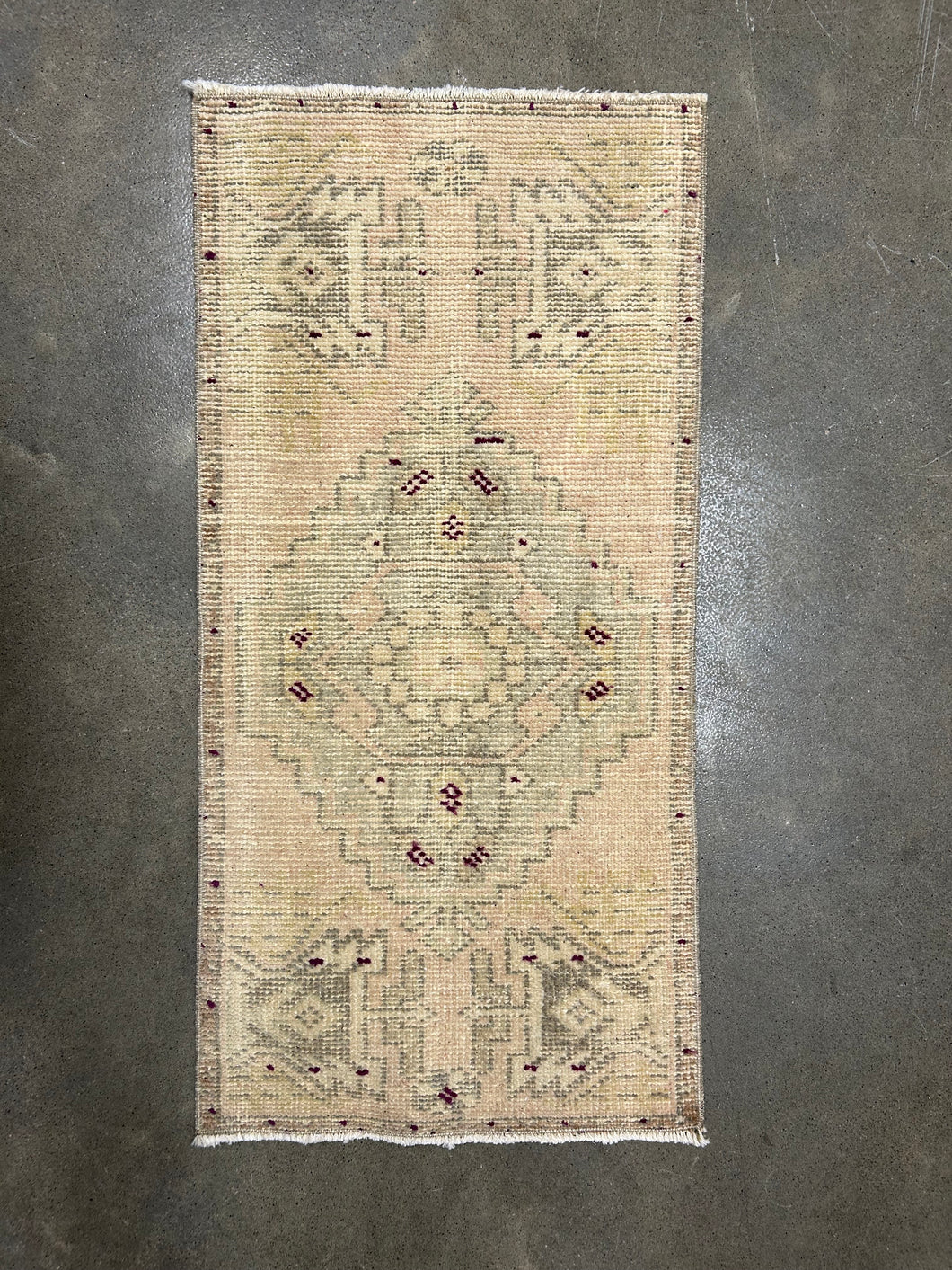 Vintage Turkish Mini Rug No. 696
