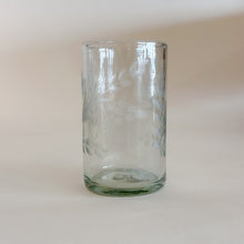 Handblown Glassware Etched Short Glass
