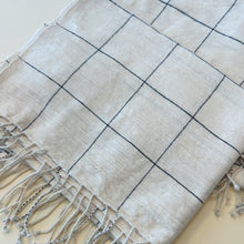 Windowpane Cotton Hand Towel