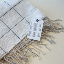 Windowpane Cotton Hand Towel