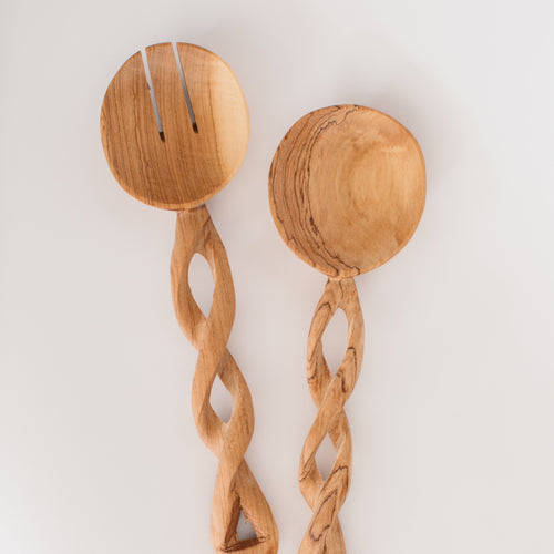 Twisted Salad Servers
