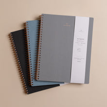 Charcoal Grid-Lined Notebook