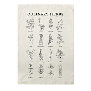 Culinary Herbs Kitchen Towel